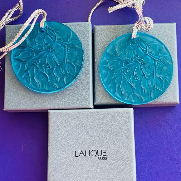 1989 LALIQUE CRYSTAL CHRISTMAS ORNAMENT NO BOX EXCELLENT CONDITION - Picture 4 of 4